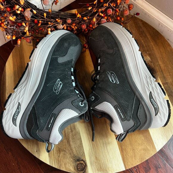 SKechers Women's Work Max Cushioning Arch Fit Slip Resistant Sz 6/36EU Charcoal - Picture 10 of 12